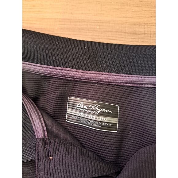 Ben Hogan Performance Polo Shirt Men's Size 2XL XXL Short Sleeve Black Power Air - Picture 5 of 7